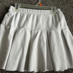 preppy white tennis skirt
